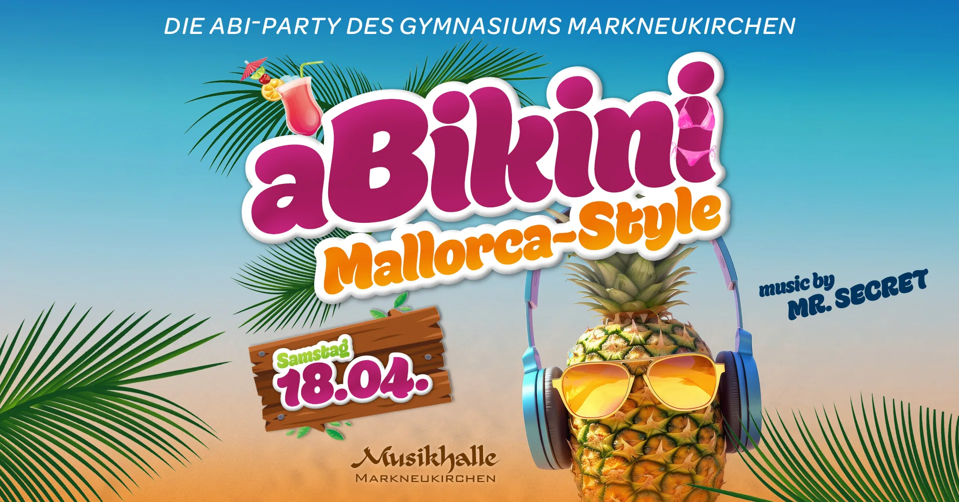 aBikini bringt Mallorca-Style in die Abi-Party des Gymnasiums Markneukirchen